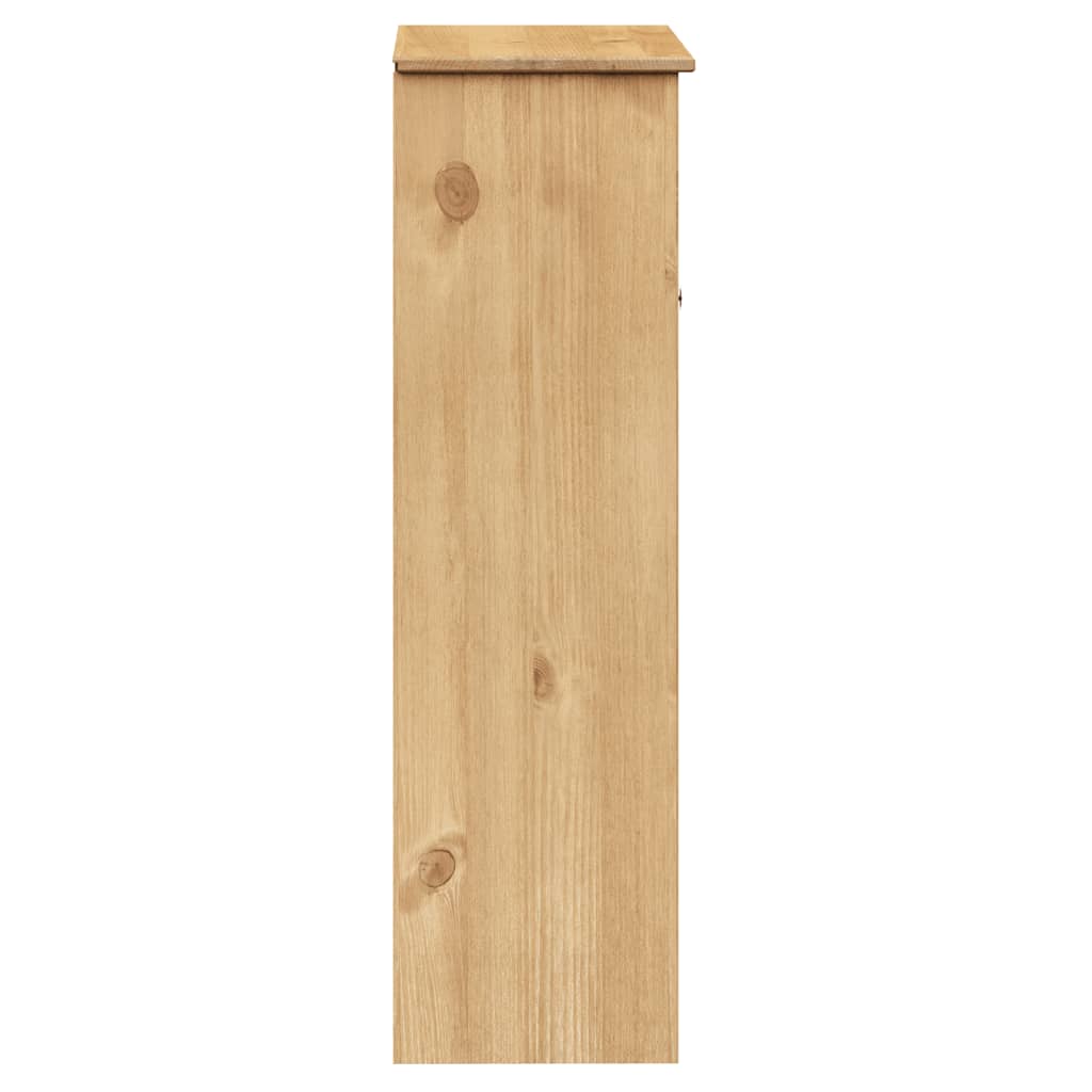 vidaXL Armario superior para tocador VIGO madera de pino 78x30x100 cm