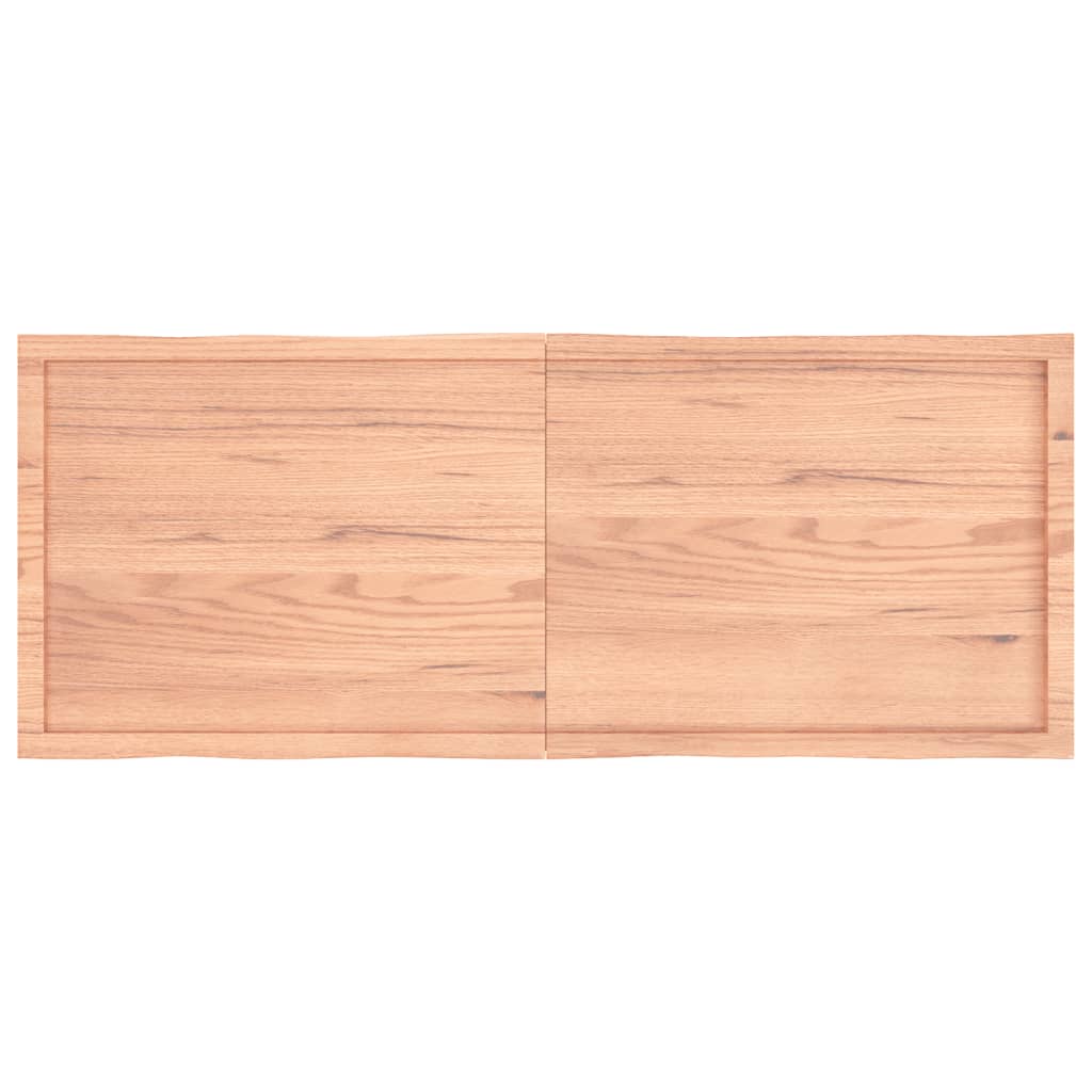 vidaXL Tablero mesa madera tratada borde natural marrón 160x60x(2-6)cm