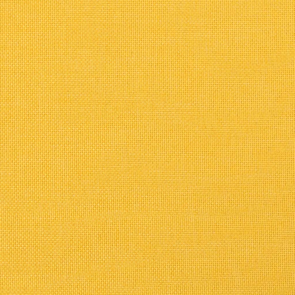 vidaXL Sillón mecedora con taburete tela amarillo mostaza