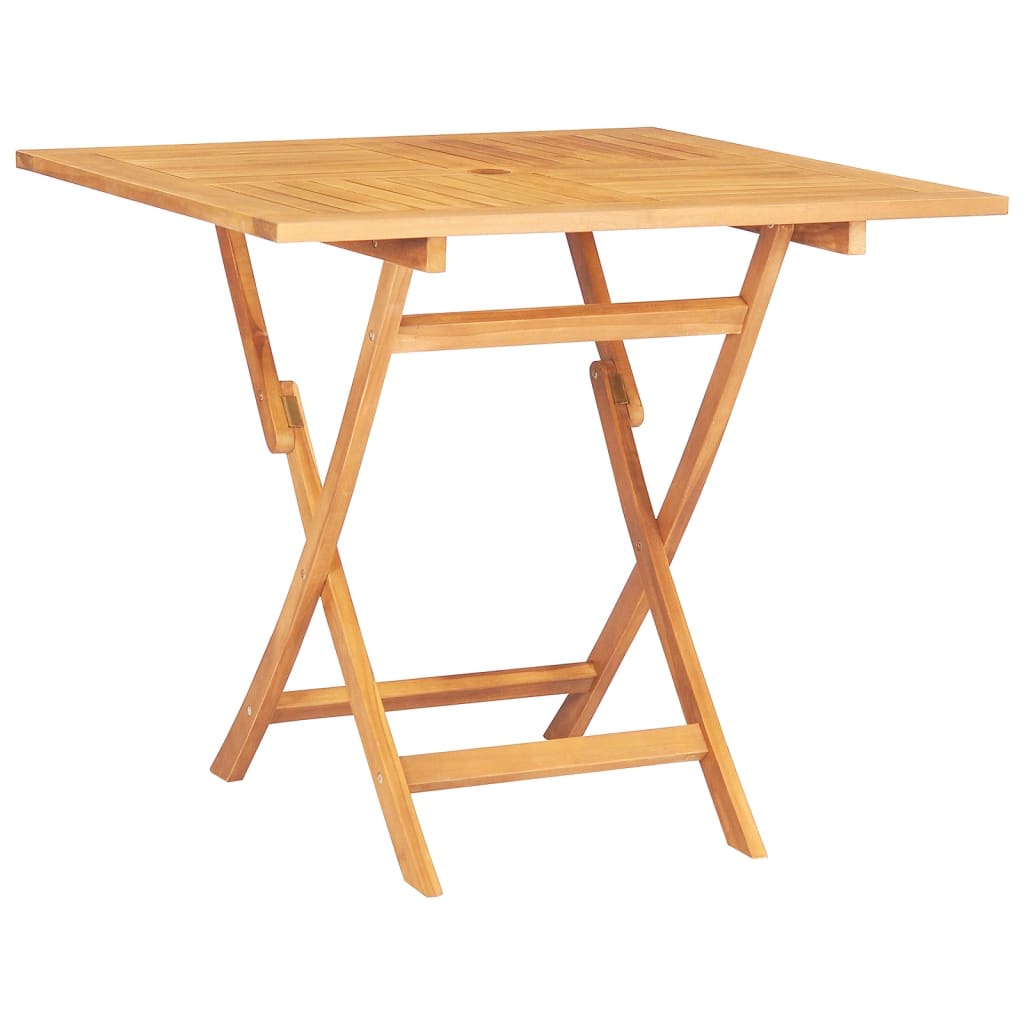 vidaXL Juego de comedor para jardín 5 piezas madera maciza de teca