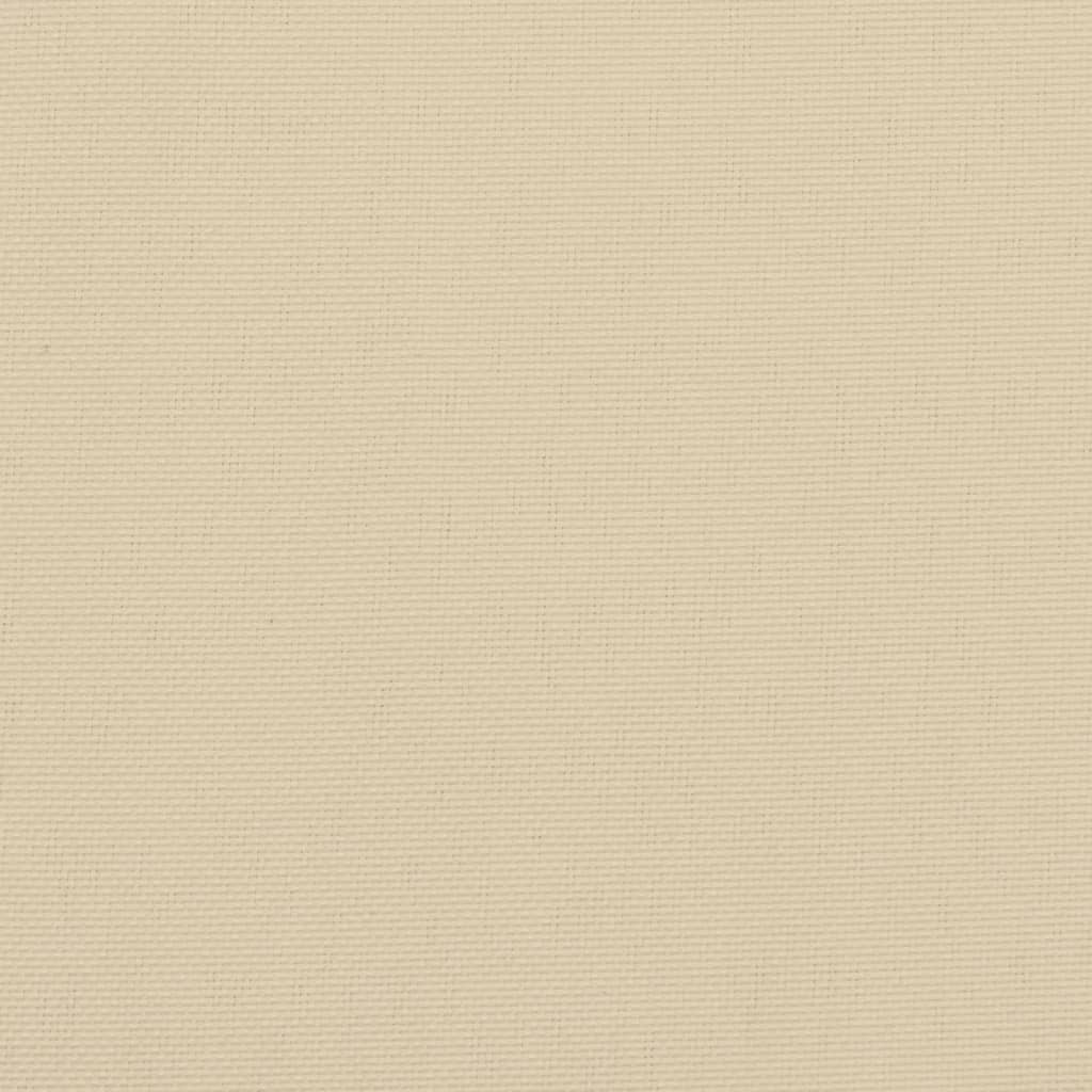 vidaXL Cojines de banco de jardín 2 uds tela Oxford beige 180x50x7 cm