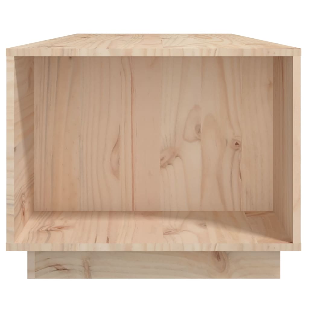 vidaXL Mesa de centro de madera maciza de pino 110x50x40 cm