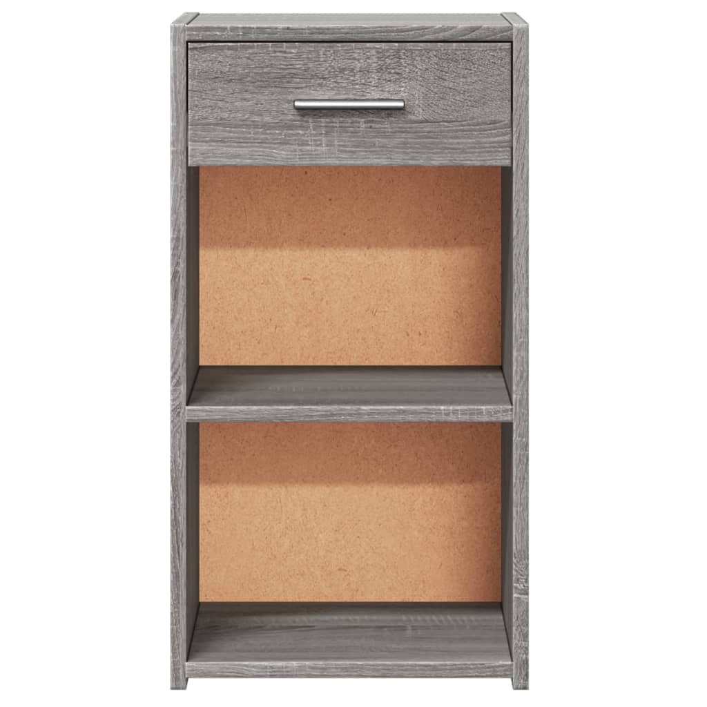 vidaXL Mesita de noche madera de ingeniería gris Sonoma 35x34x65 cm