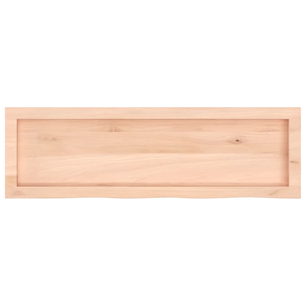 vidaXL Estante de pared madera maciza roble sin tratar 100x30x(2-6) cm