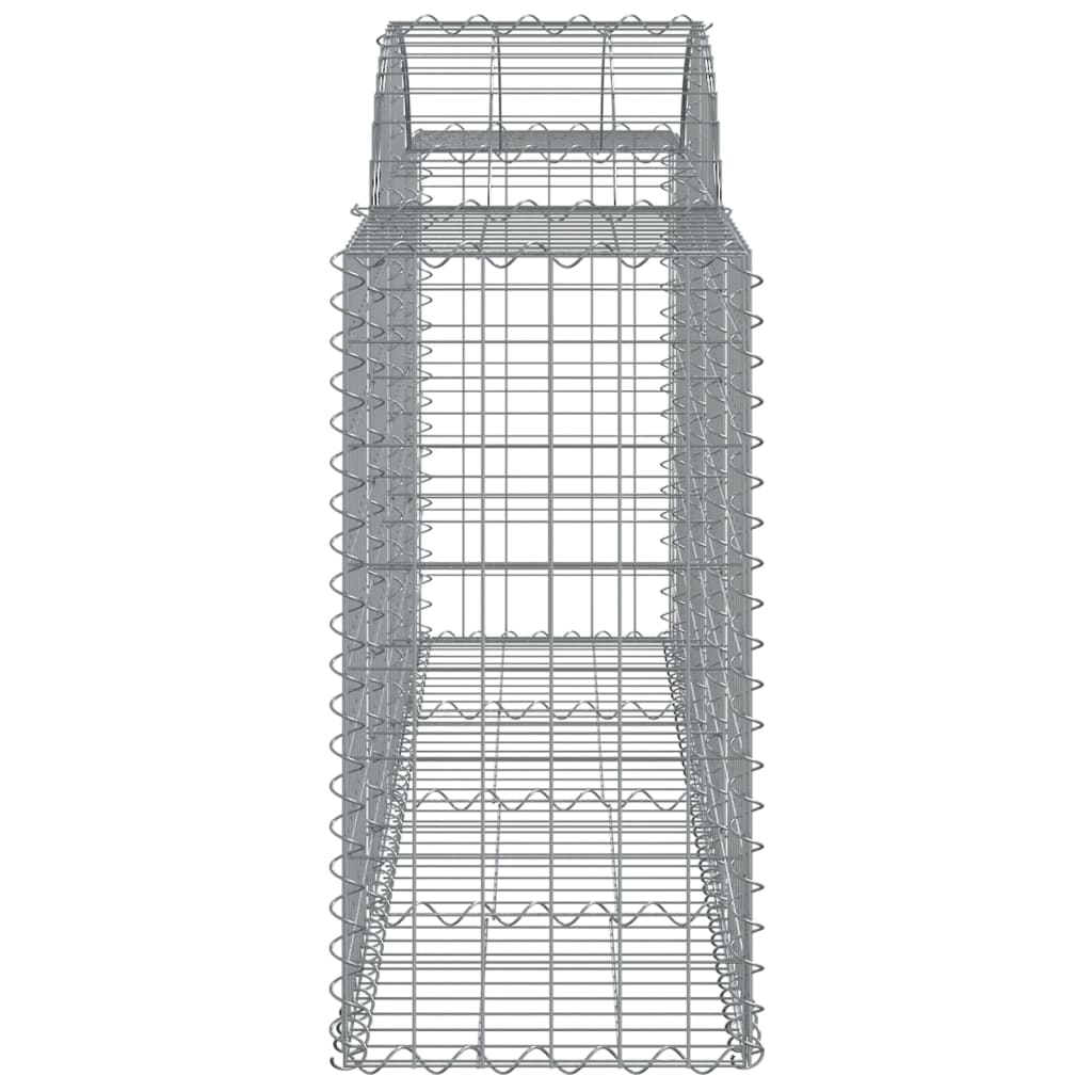 vidaXL Cestas de gaviones 20 uds forma de arco hierro 200x50x80/100 cm