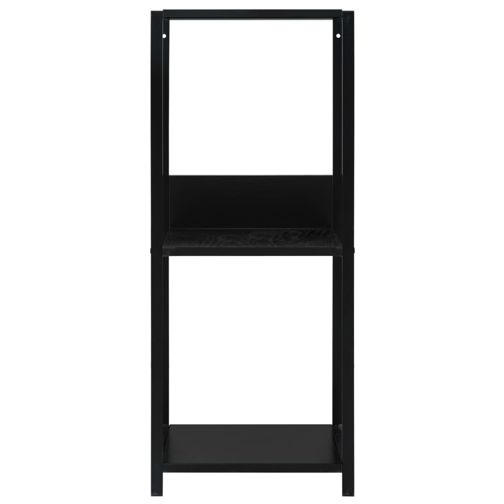 vidaXL Estantería pequeña madera de ingeniería negro 33,5x39,6x79,7 cm