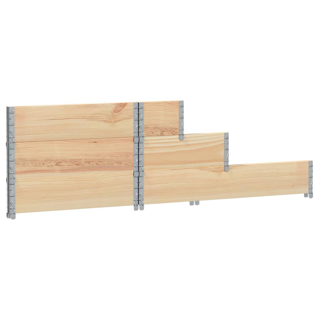 vidaXL Arriate elevado de 3 niveles madera maciza de pino 120x80 cm