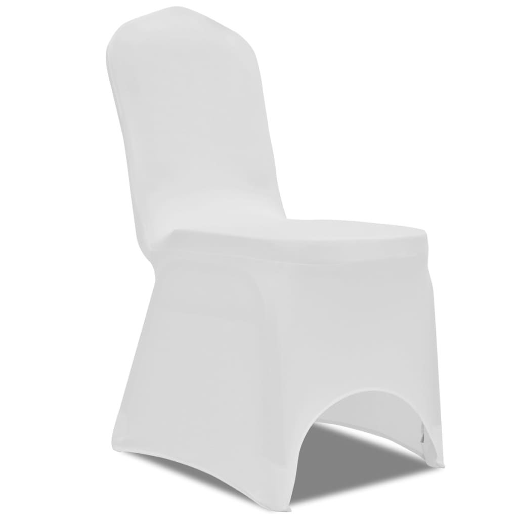 vidaXL Funda de silla elástica color crema 24 unidades