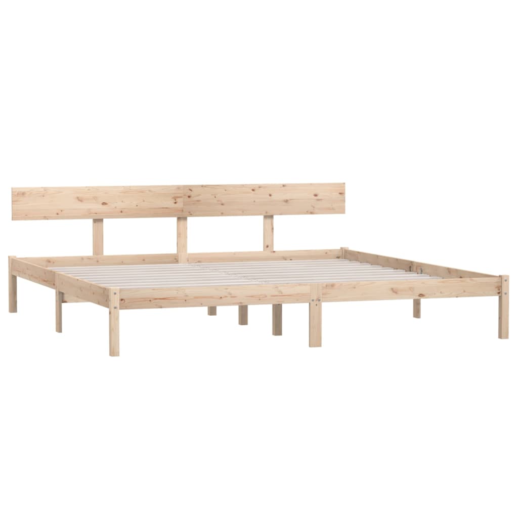 vidaXL Estructura de cama sin colchón madera maciza 200x200 cm