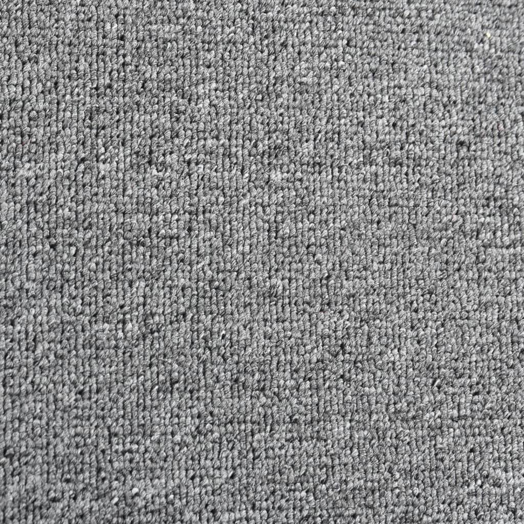 vidaXL Alfombra de pasillo gris oscuro 50x100 cm