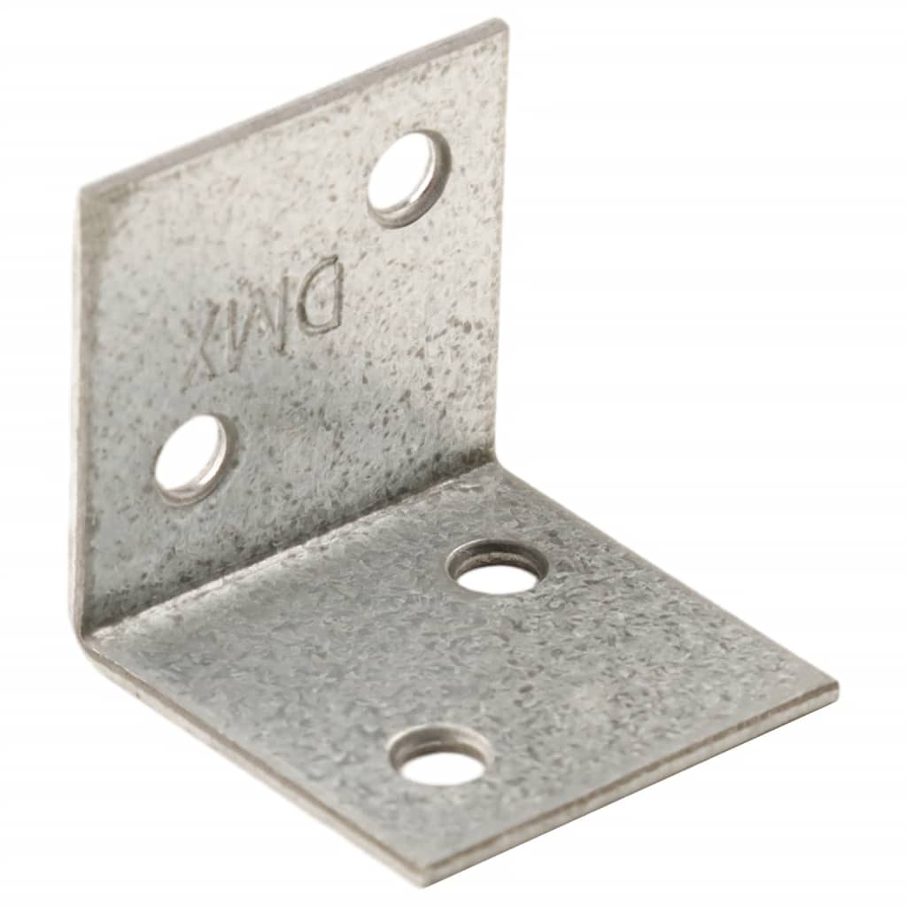 vidaXL Escuadra angular 150 uds acero galvanizado 2 mm 30x25x30 mm