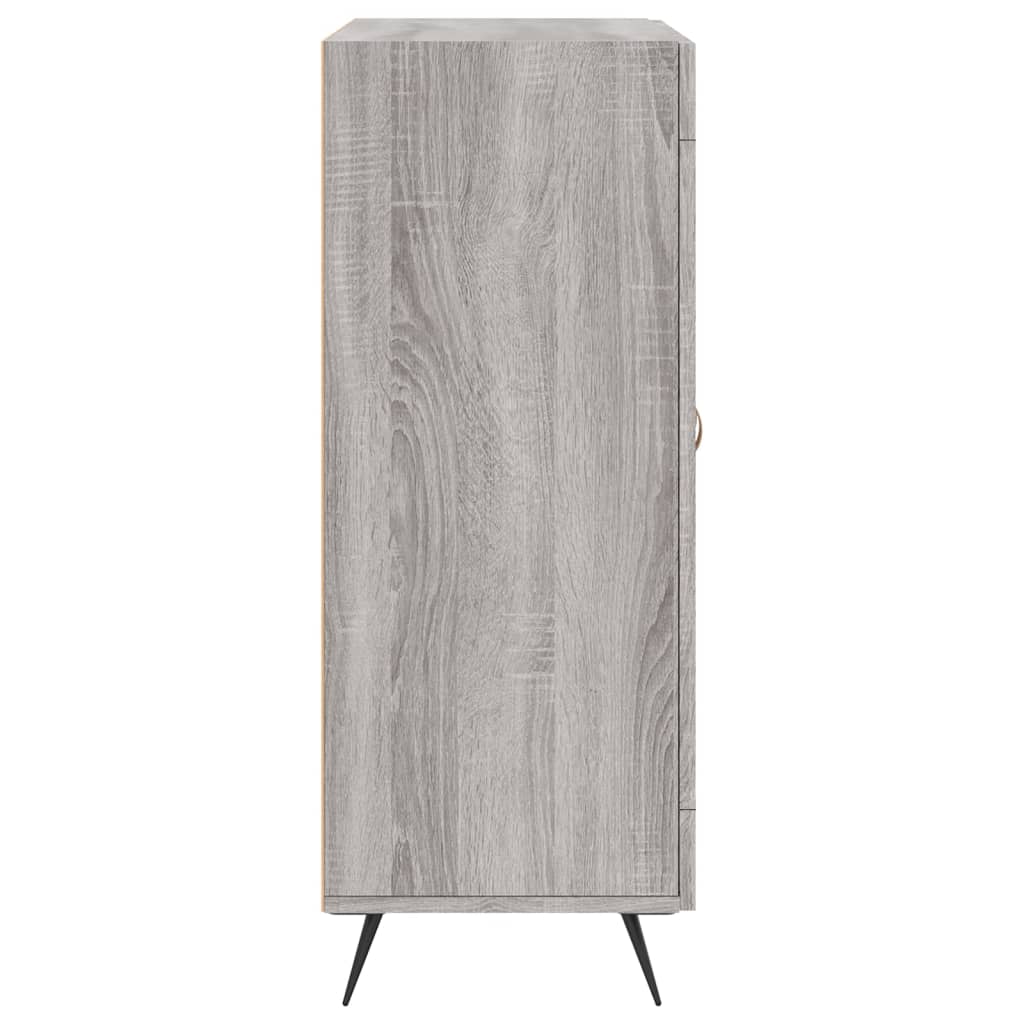 vidaXL Aparador de madera de ingeniería gris Sonoma 69,5x34x90 cm