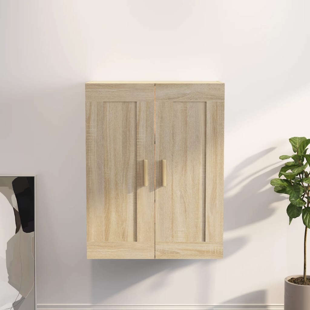 vidaXL Armario de pared madera ingeniería roble Sonoma 69,5x32,5x90 cm