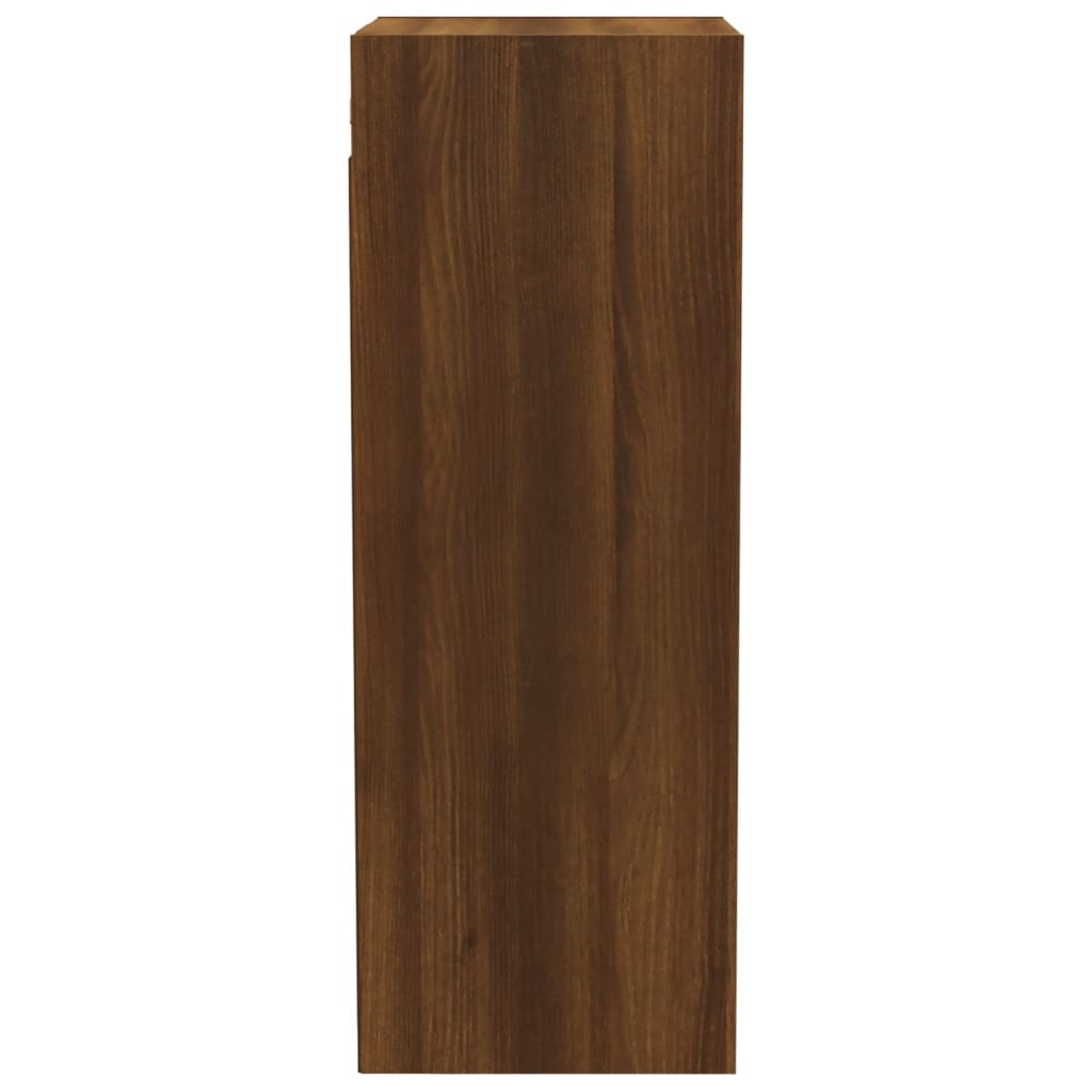 vidaXL Armario de pared madera ingeniería marrón roble 34,5x32,5x90 cm