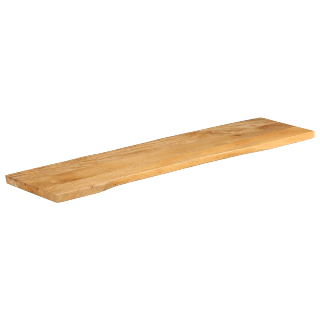 vidaXL Tablero de mesa borde natural madera maciza mango 180x40x3,8 cm