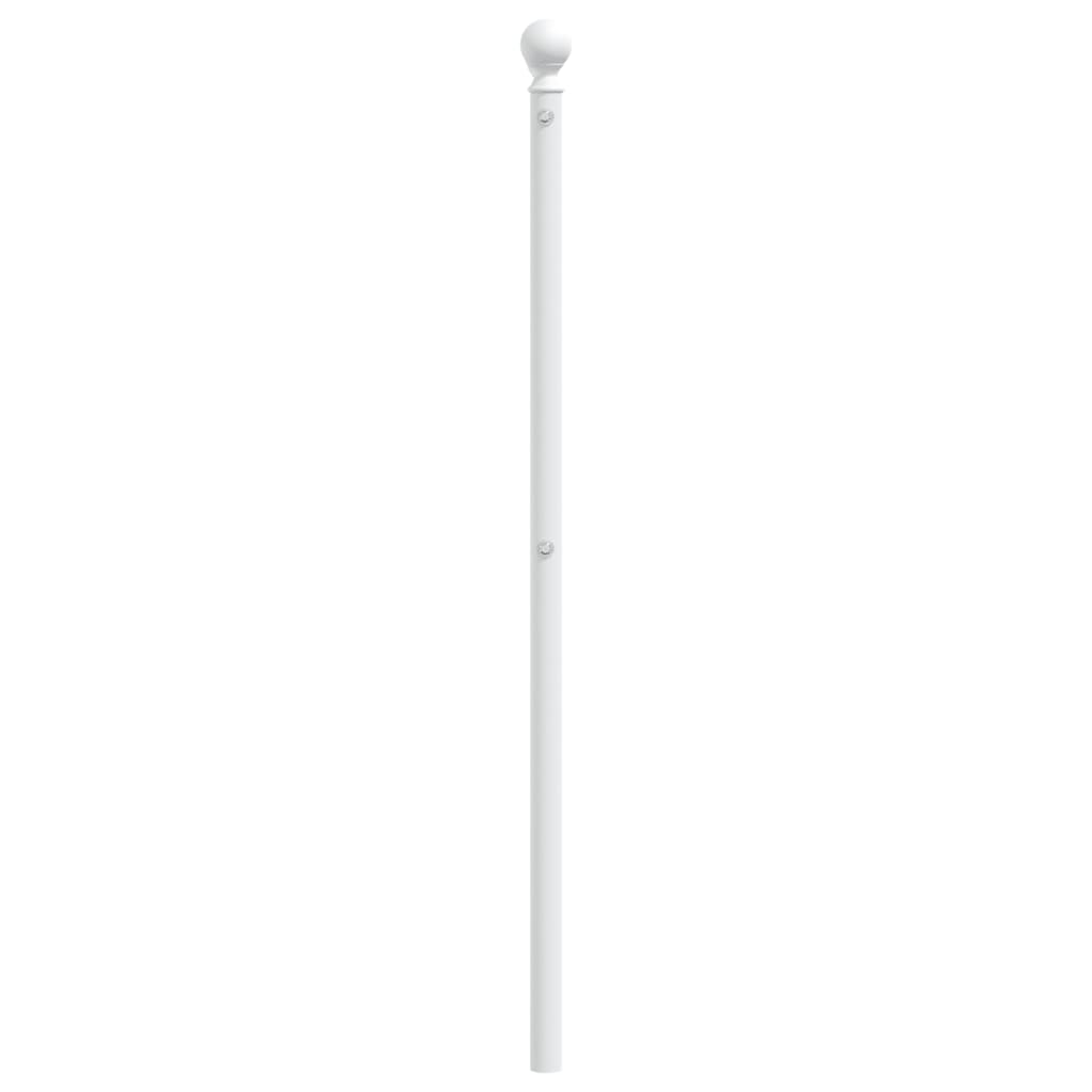 vidaXL Cabecero de metal blanco 193 cm