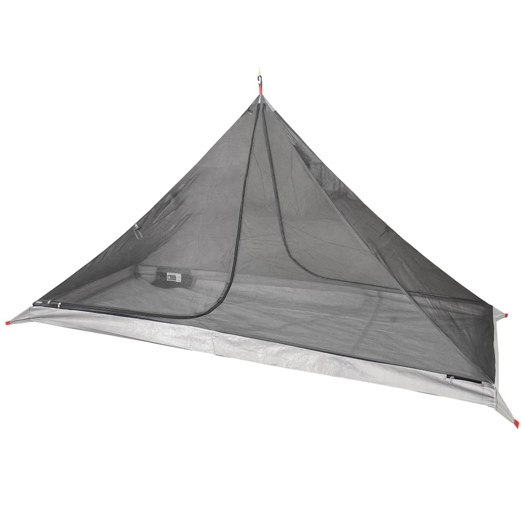 vidaXL Tienda de campaña tipi para 1 persona impermeable naranja