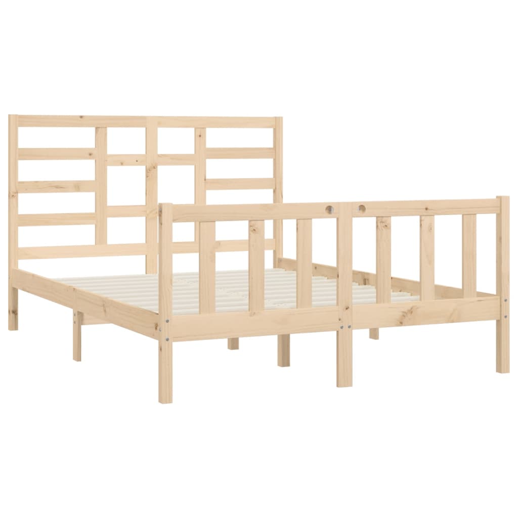 vidaXL Estructura de cama madera maciza 150x200 cm