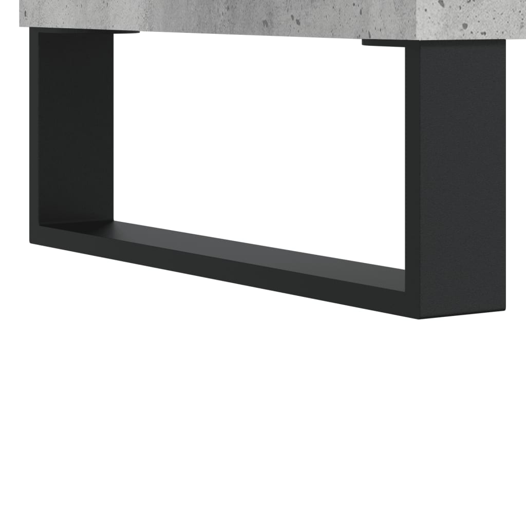 vidaXL Mesa de centro madera de ingeniería gris hormigón 50x46x35 cm