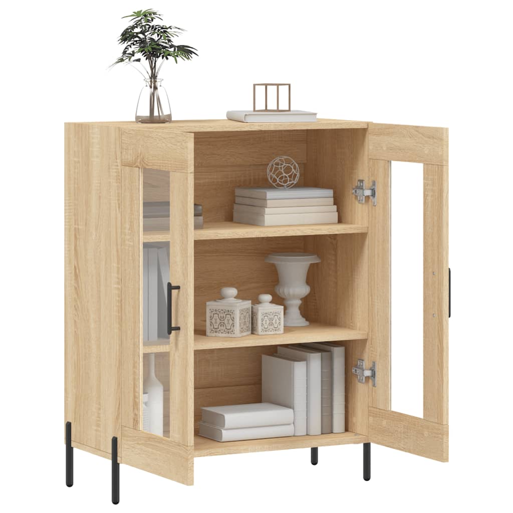 vidaXL Aparador de madera de ingeniería roble Sonoma 69,5x34x90 cm