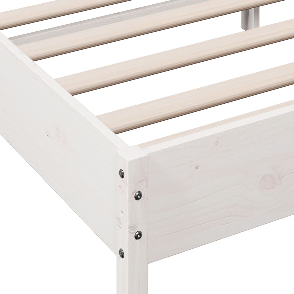 vidaXL Estructura de cama sin colchón madera maciza de pino 160x200 cm