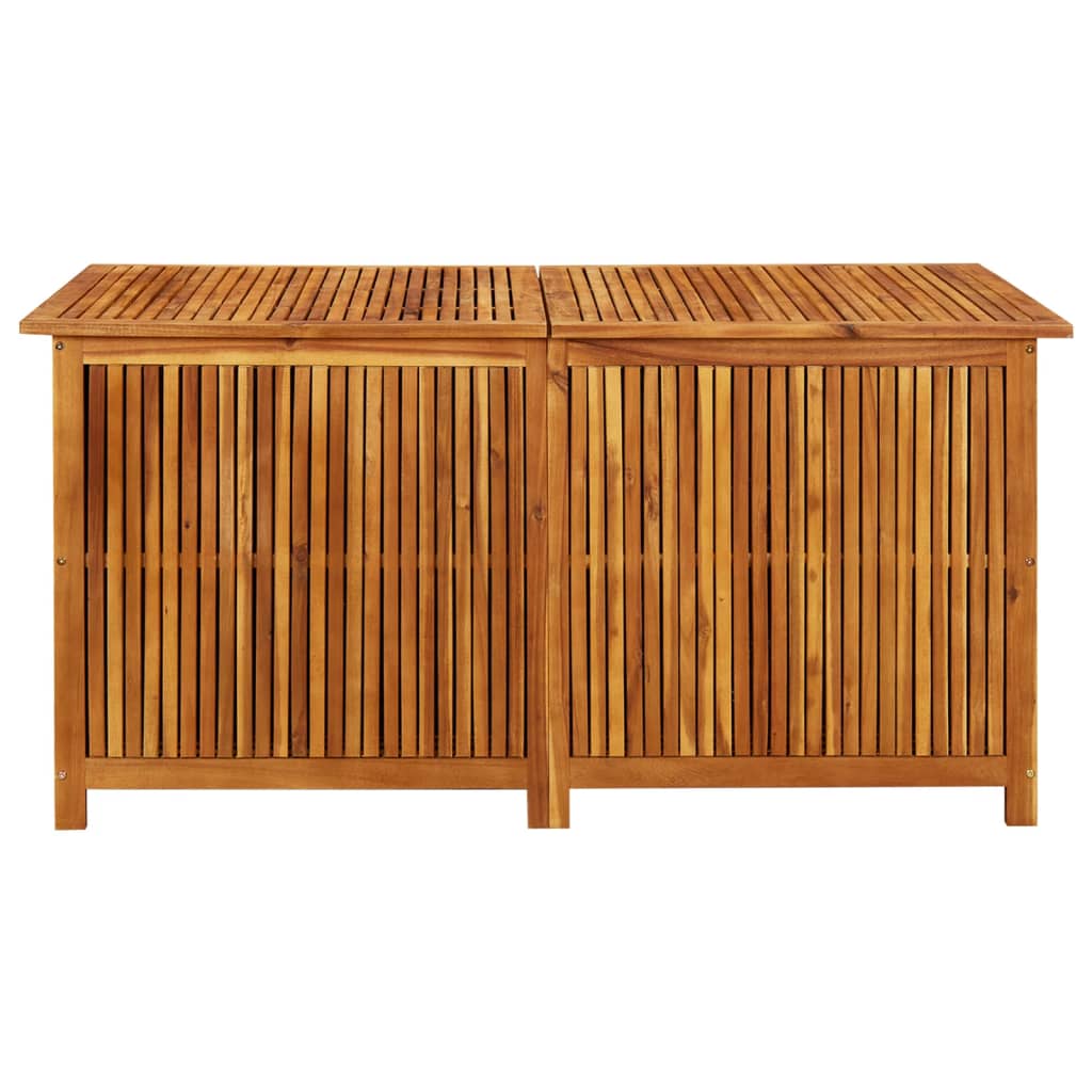 vidaXL Caja de almacenaje de jardín madera maciza acacia 150x80x75 cm