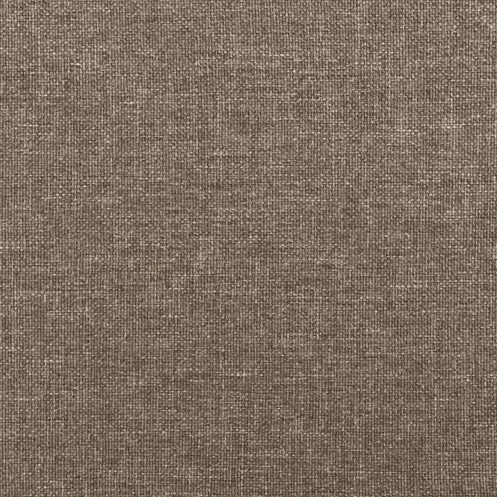 vidaXL Estructura de cama de tela gris taupe 120x200 cm