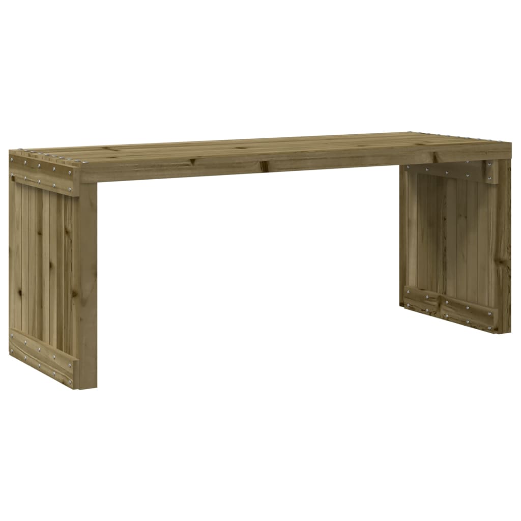 vidaXL Banco jardín extensible madera impregnada pino 212,5x40,5x45 cm