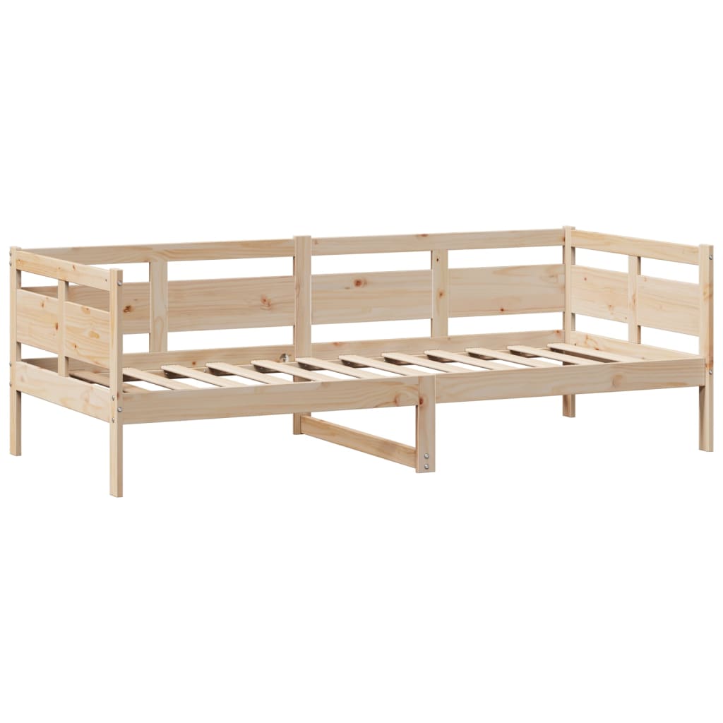 vidaXL Sofá cama con cajones madera maciza de pino 80x200 cm