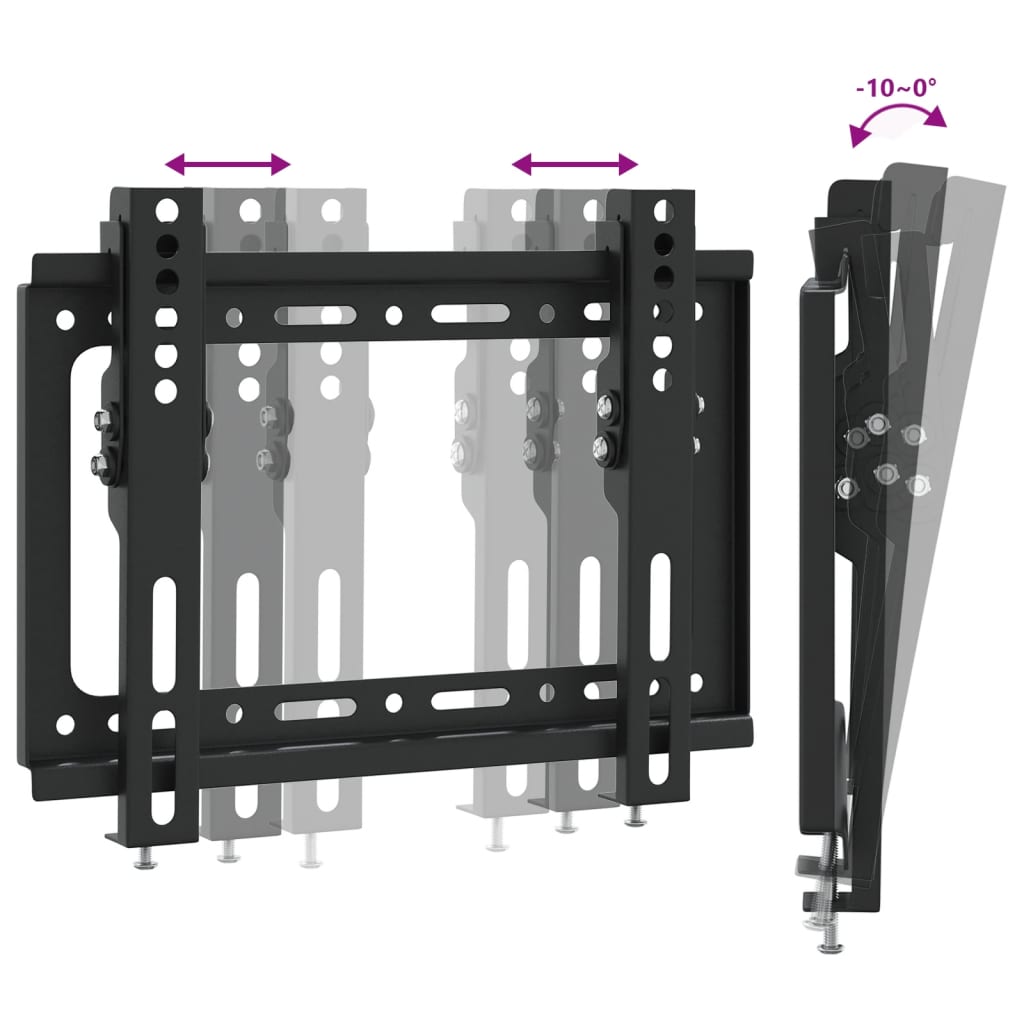 vidaXL Soporte pared TV pantalla 14''-42'' Max VESA 200x200 mm 30 kg