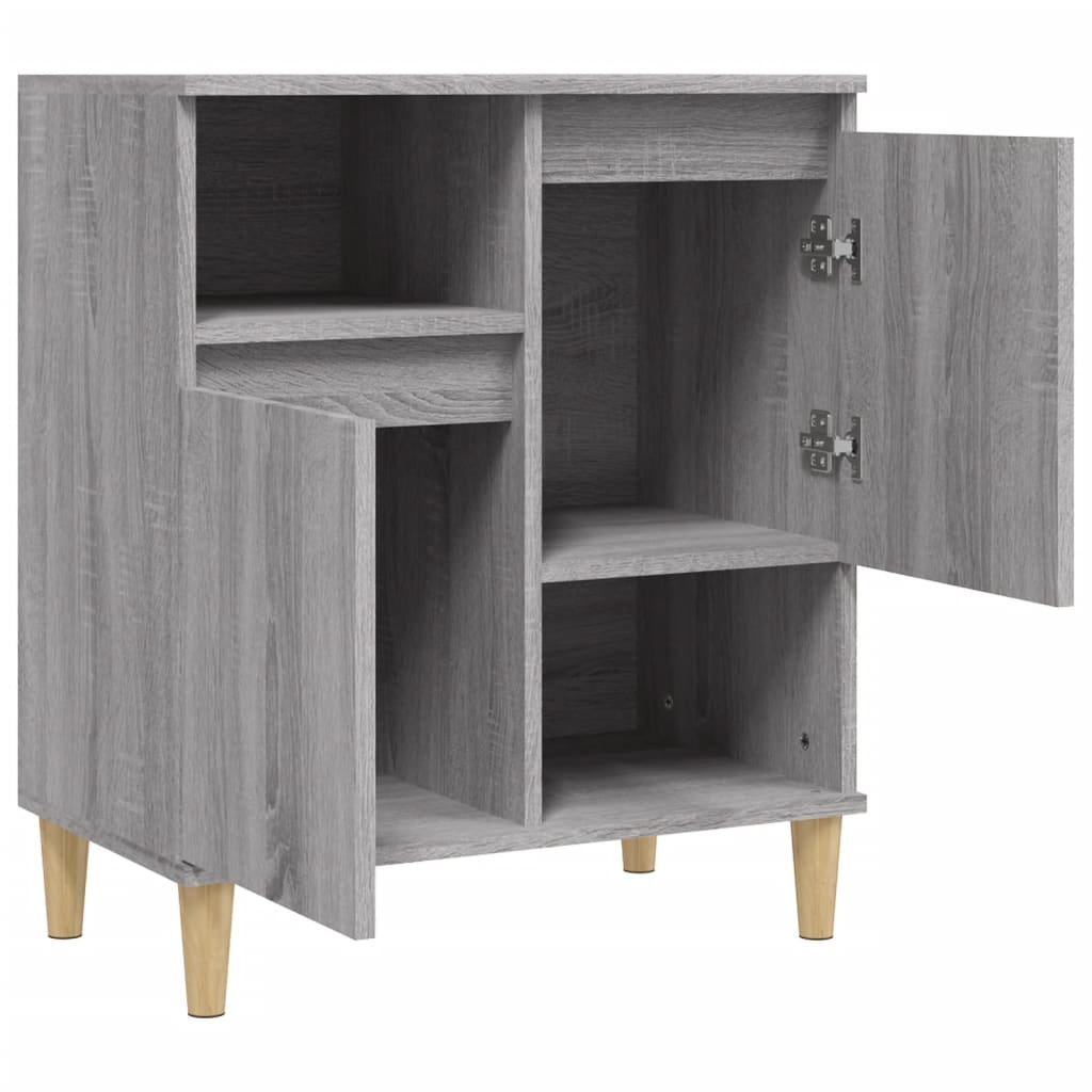 vidaXL Aparador de madera contrachapada gris Sonoma 60x35x70 cm