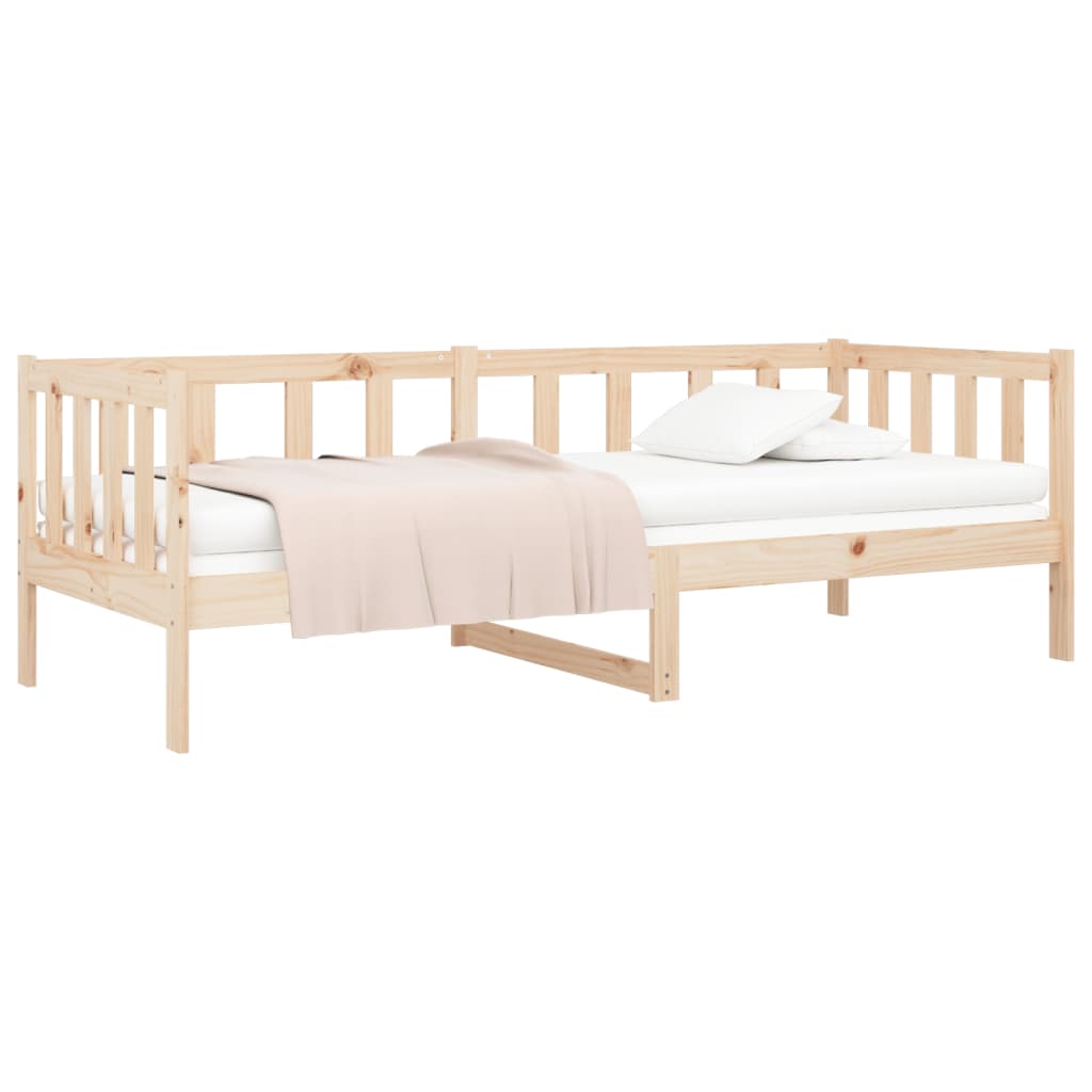 vidaXL Sofá cama sin colchón madera maciza de pino 90x190 cm