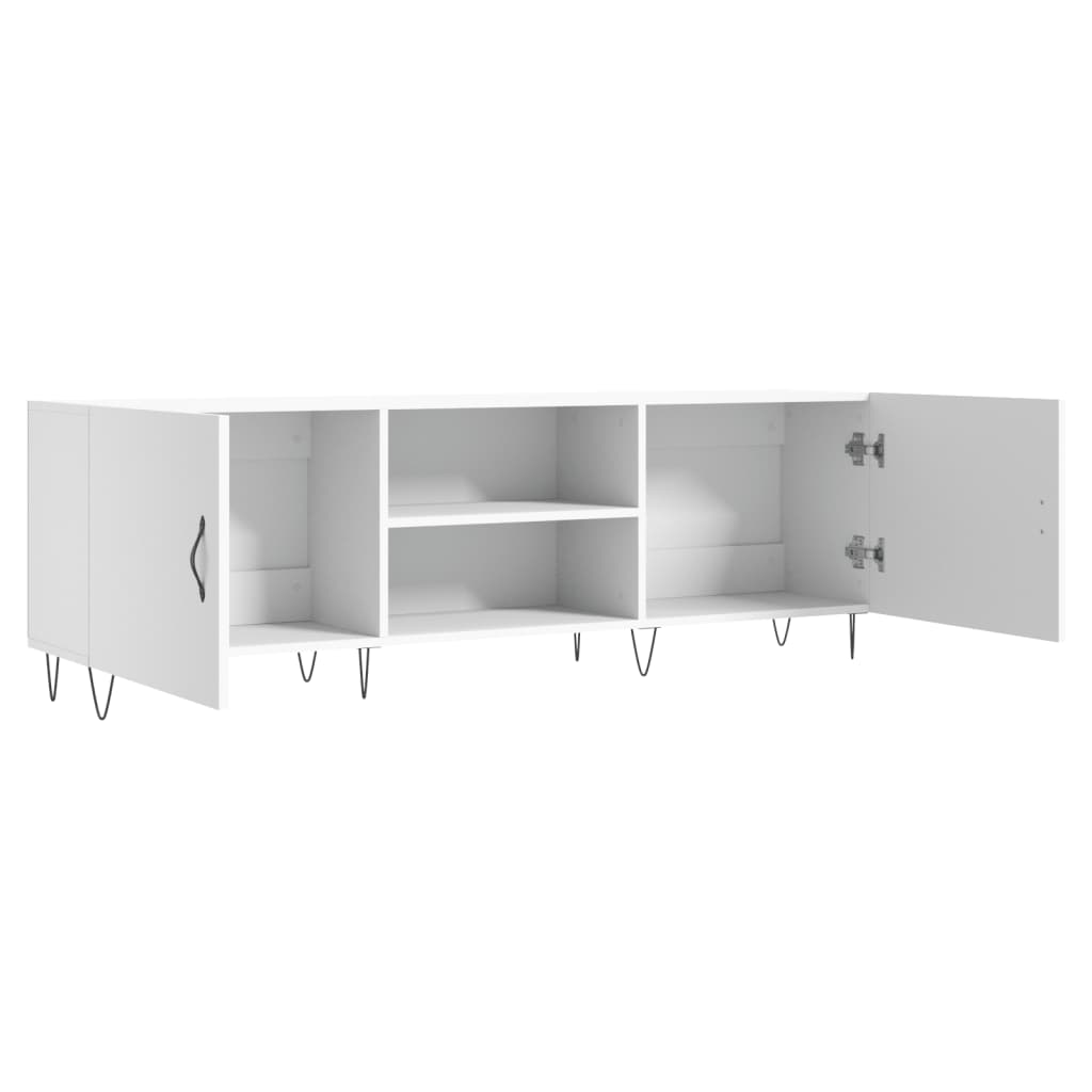 vidaXL Mueble para TV madera de ingeniería blanco 150x30x50 cm