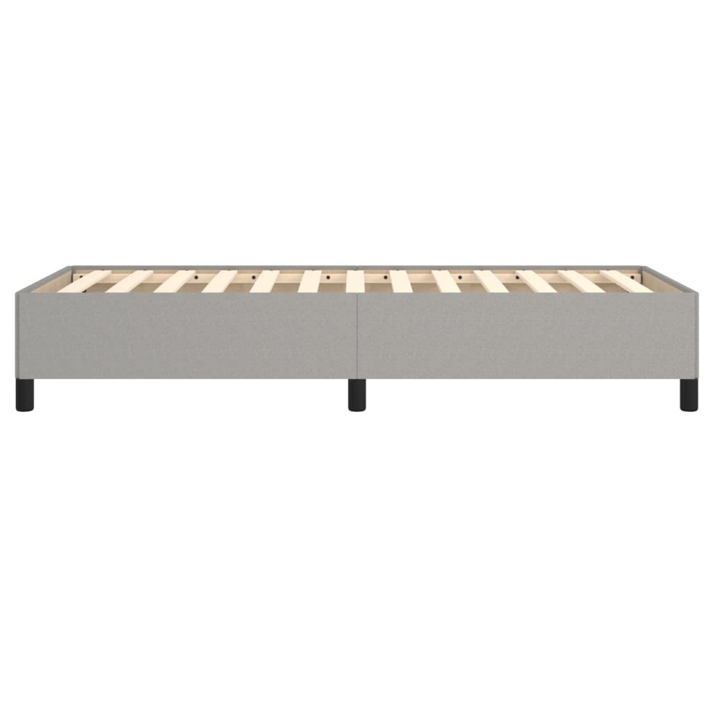 vidaXL Estructura de cama sin colchón tela gris claro 90x200 cm