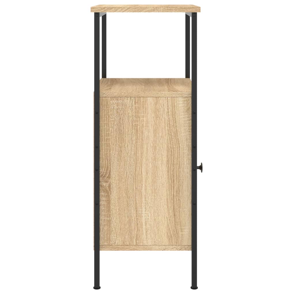 vidaXL Mesita de noche madera de ingeniería roble Sonoma 41x31x80 cm