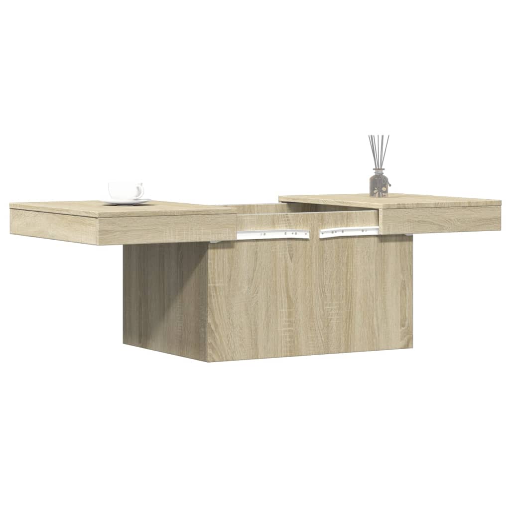 vidaXL Mesa de centro madera de ingeniería roble Sonoma 100x55x40 cm