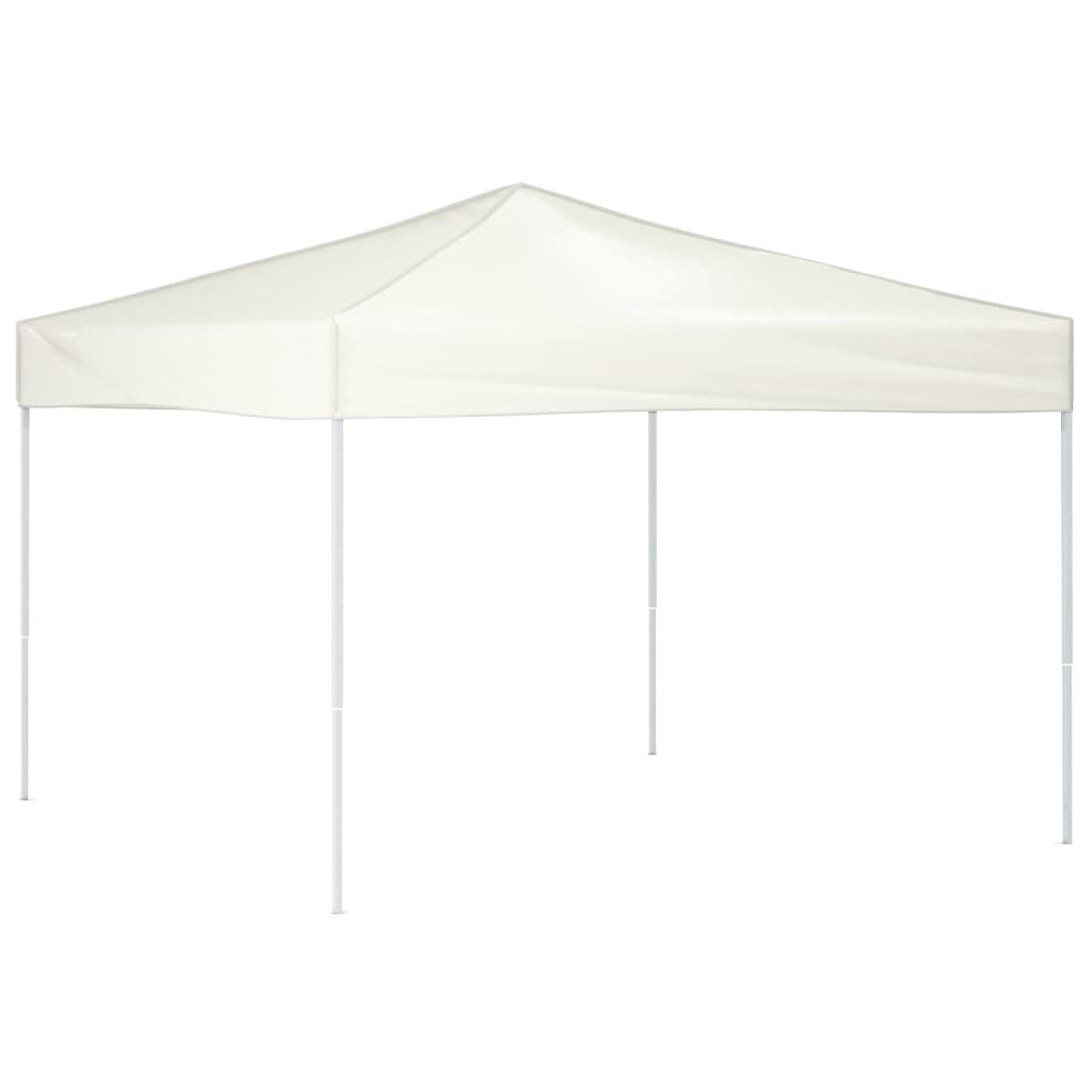 vidaXL Carpa para fiestas plegable color crema 3x3 m