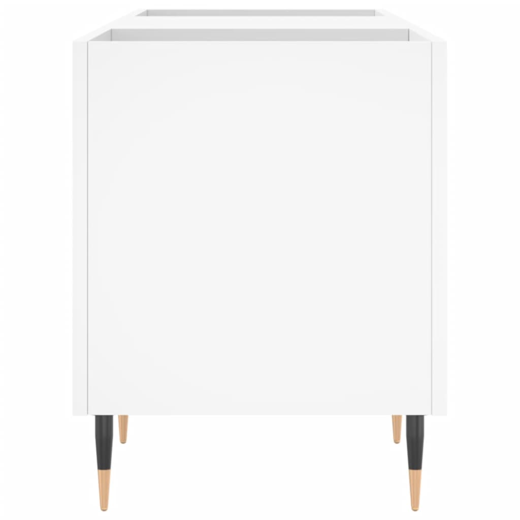 vidaXL Mueble para discos madera contrachapada blanco 121x38x48 cm