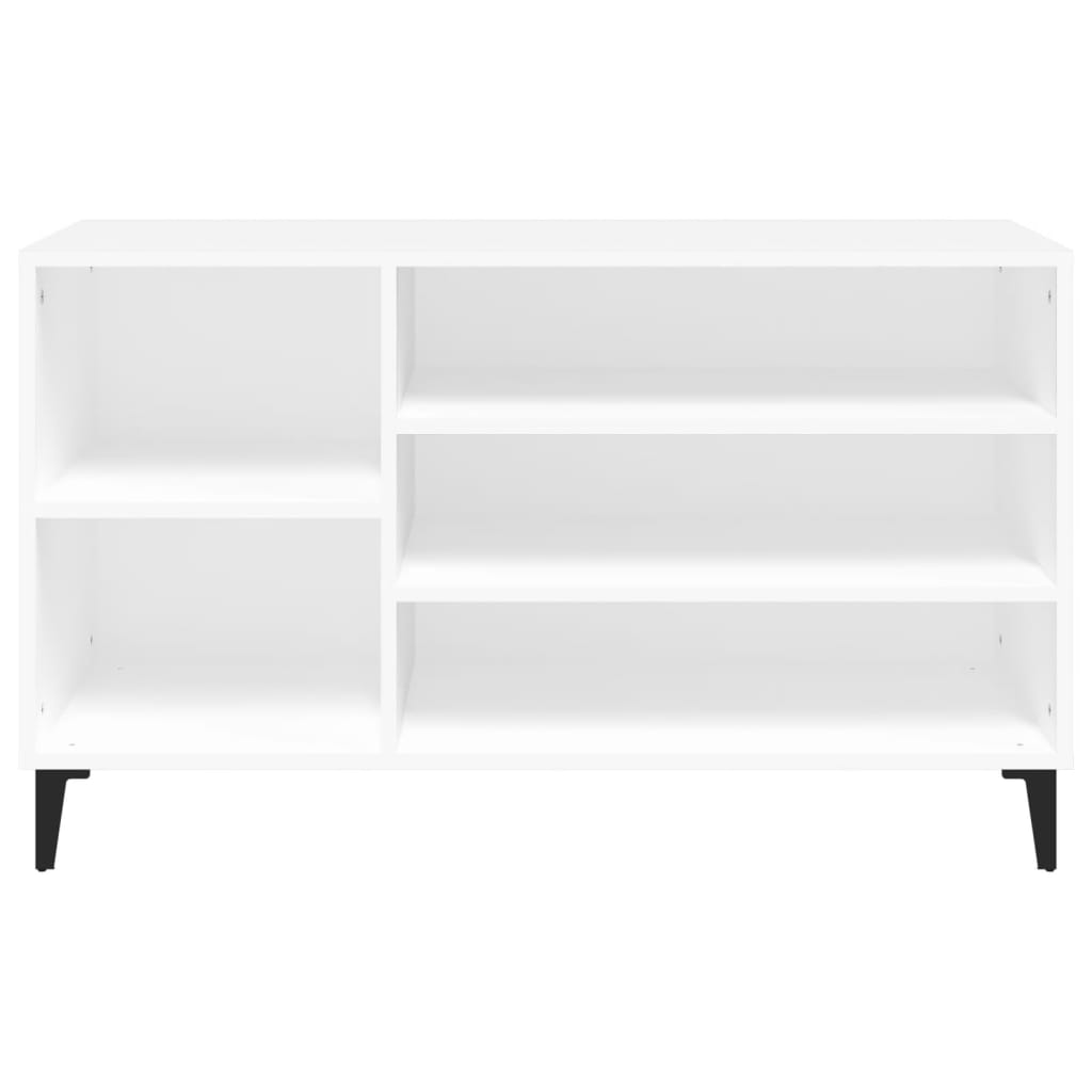 vidaXL Mueble zapatero madera contrachapada blanco 102x36x60 cm