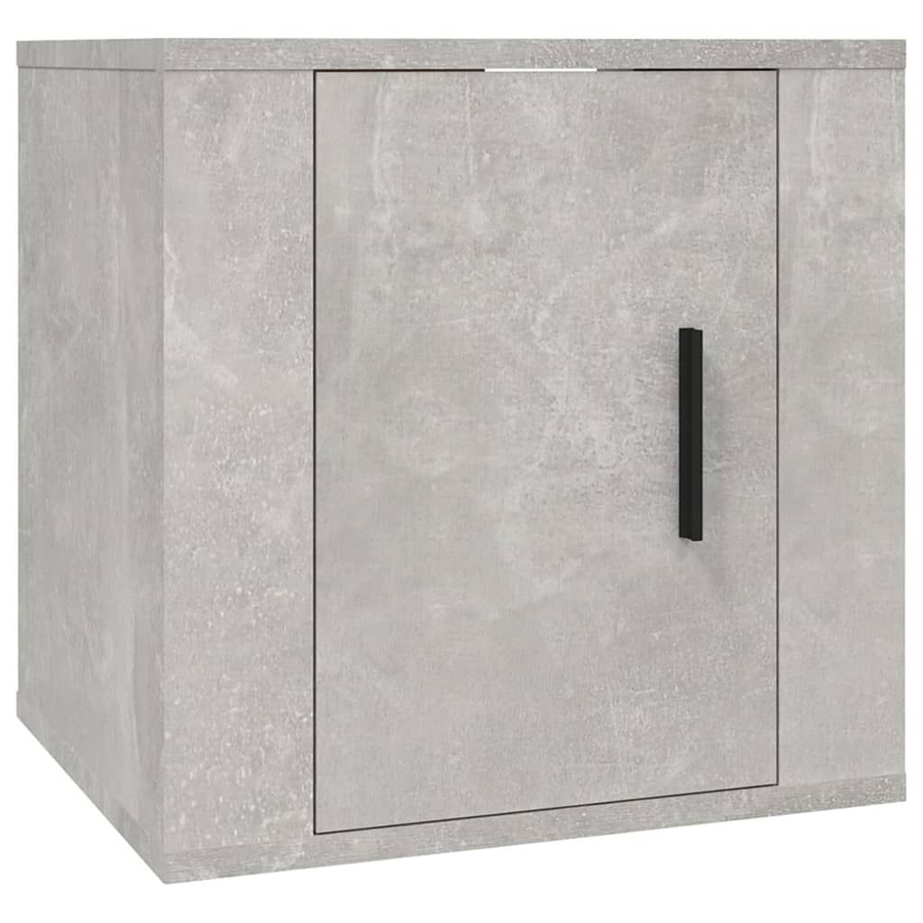 vidaXL Muebles para TV de pared 2 uds gris hormigón 40x34,5x40 cm