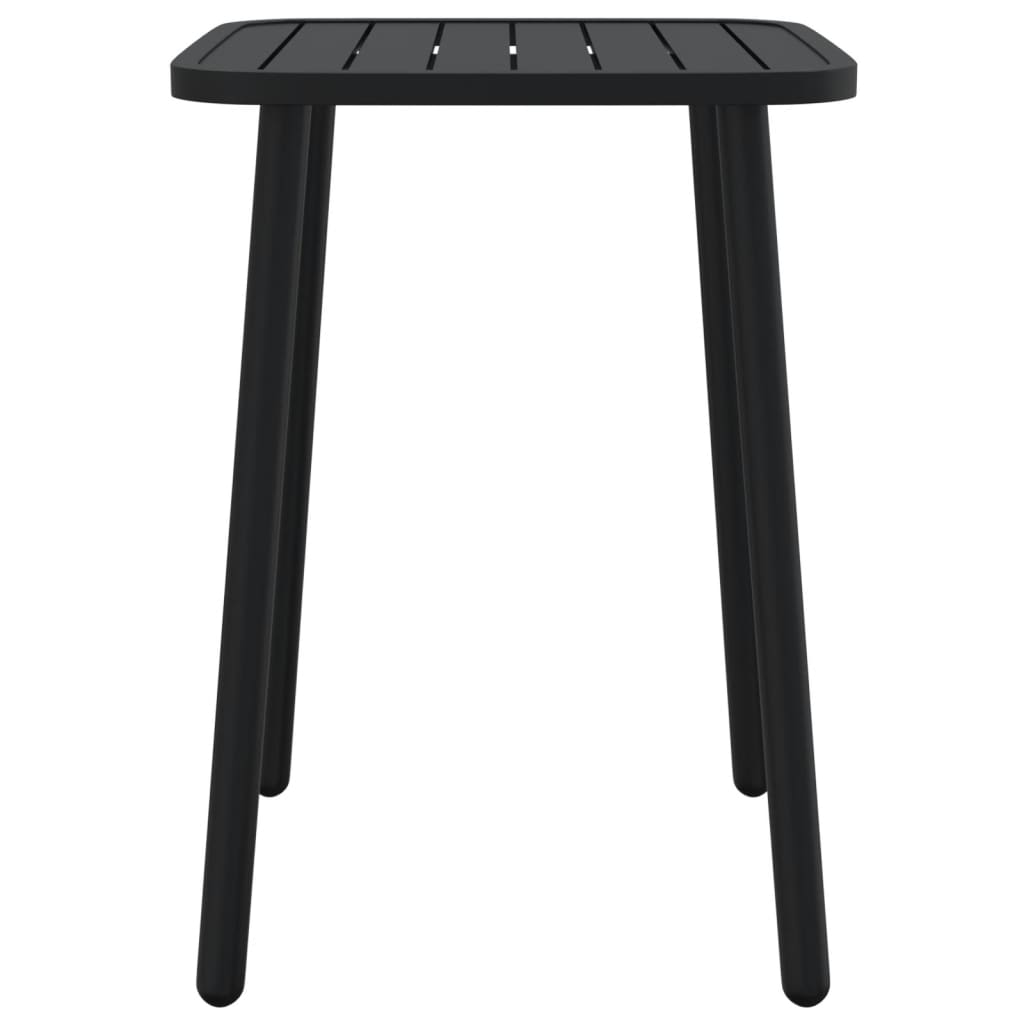 vidaXL Juego de comedor de jardín 3 piezas acero gris antracita