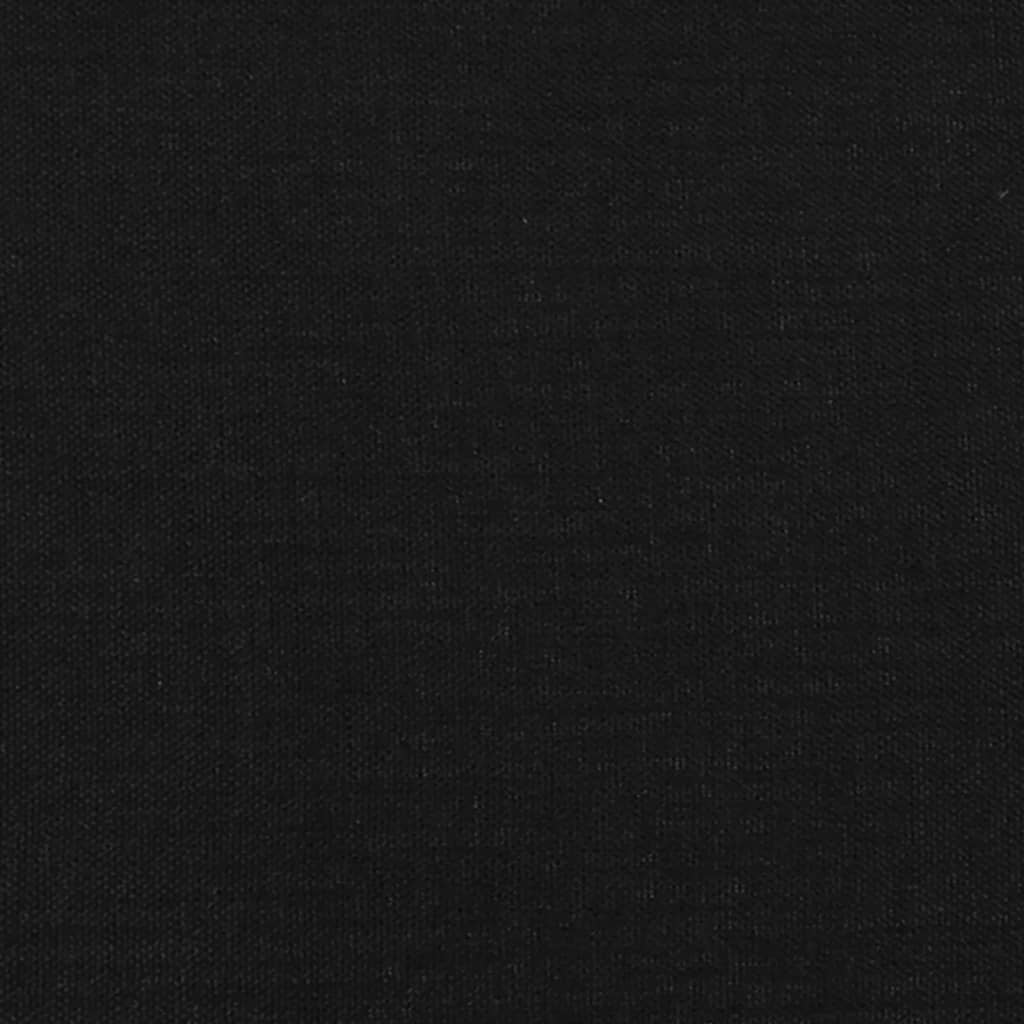 vidaXL Cabeceros 2 unidades de tela negro 80x5x78/88 cm