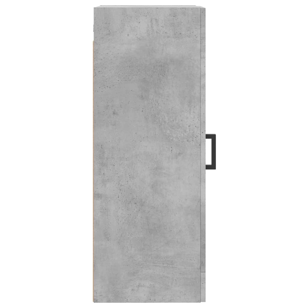 vidaXL Armario de pared madera ingeniería gris hormigón 34,5x34x90 cm