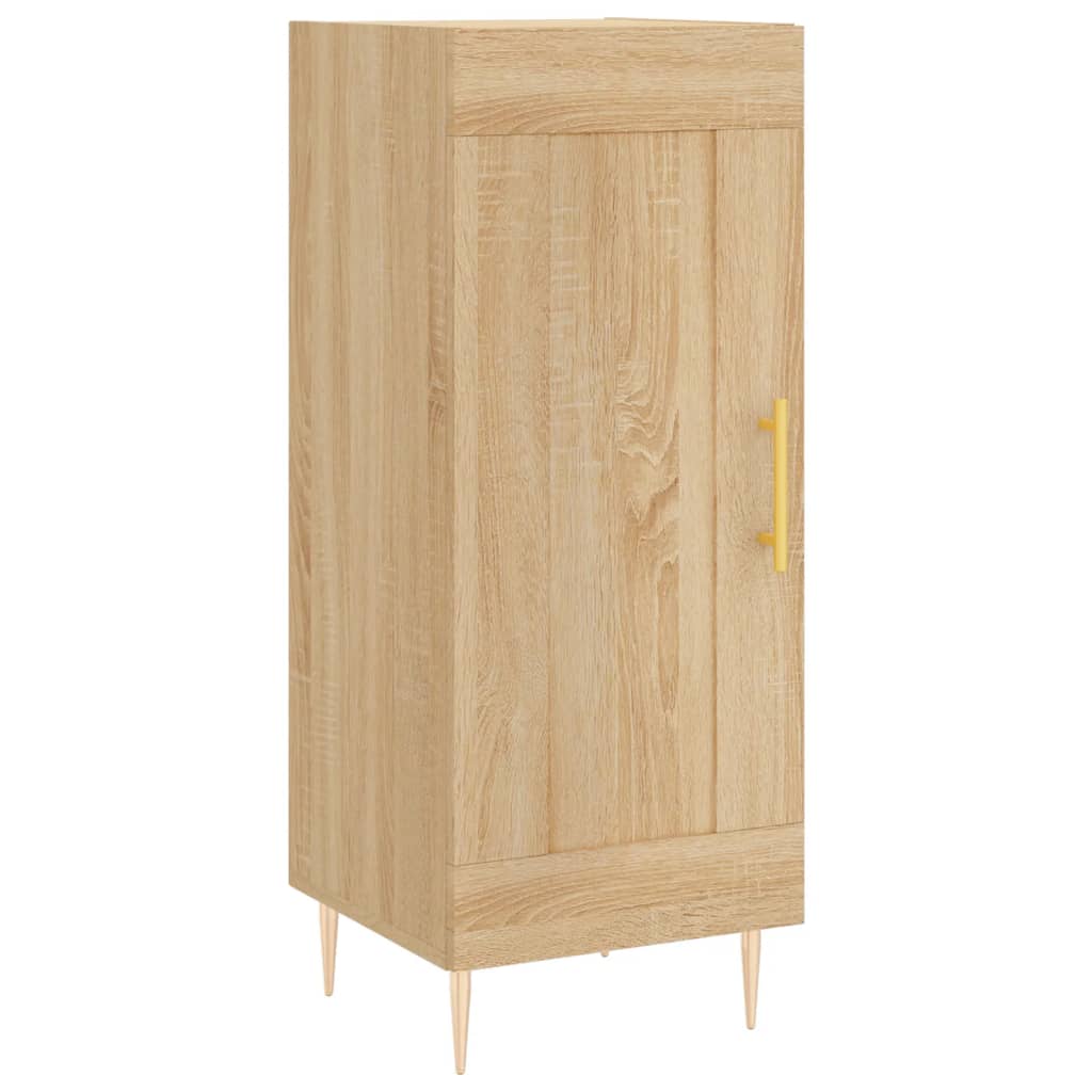 vidaXL Aparador de madera contrachapada roble Sonoma 34,5x34x180 cm