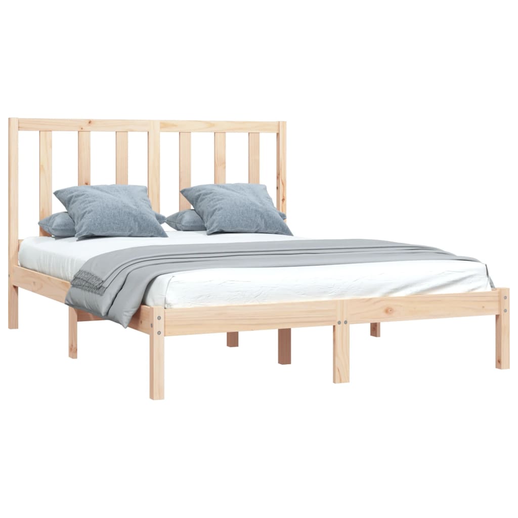 vidaXL Estructura de cama sin colchón madera maciza de pino 160x200 cm