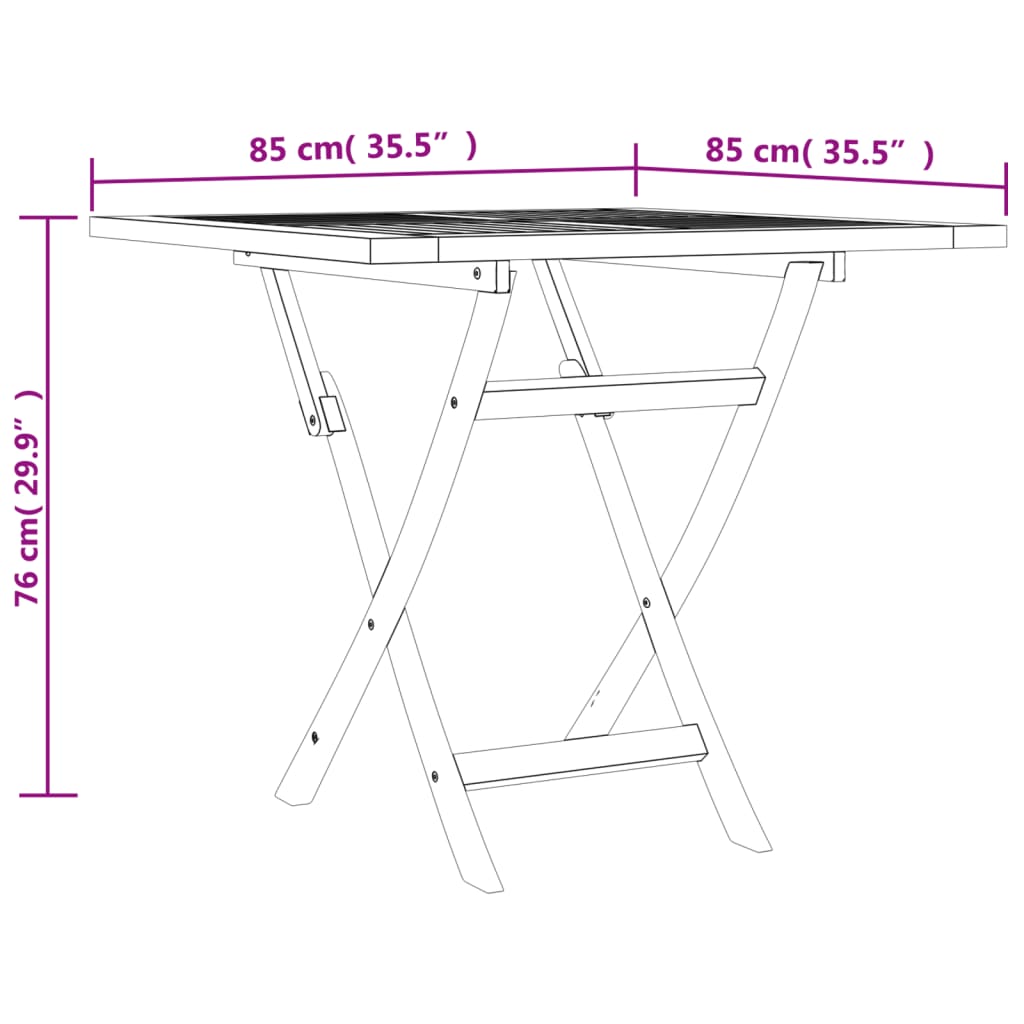 vidaXL Juego de comedor para jardín 5 piezas madera maciza de teca