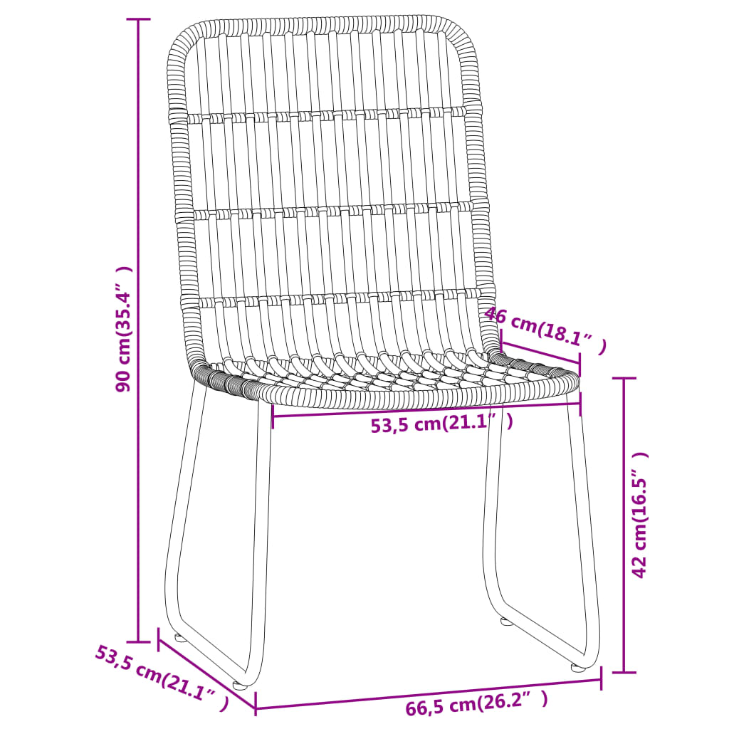 vidaXL Juego de comedor para jardín 9 piezas color roble