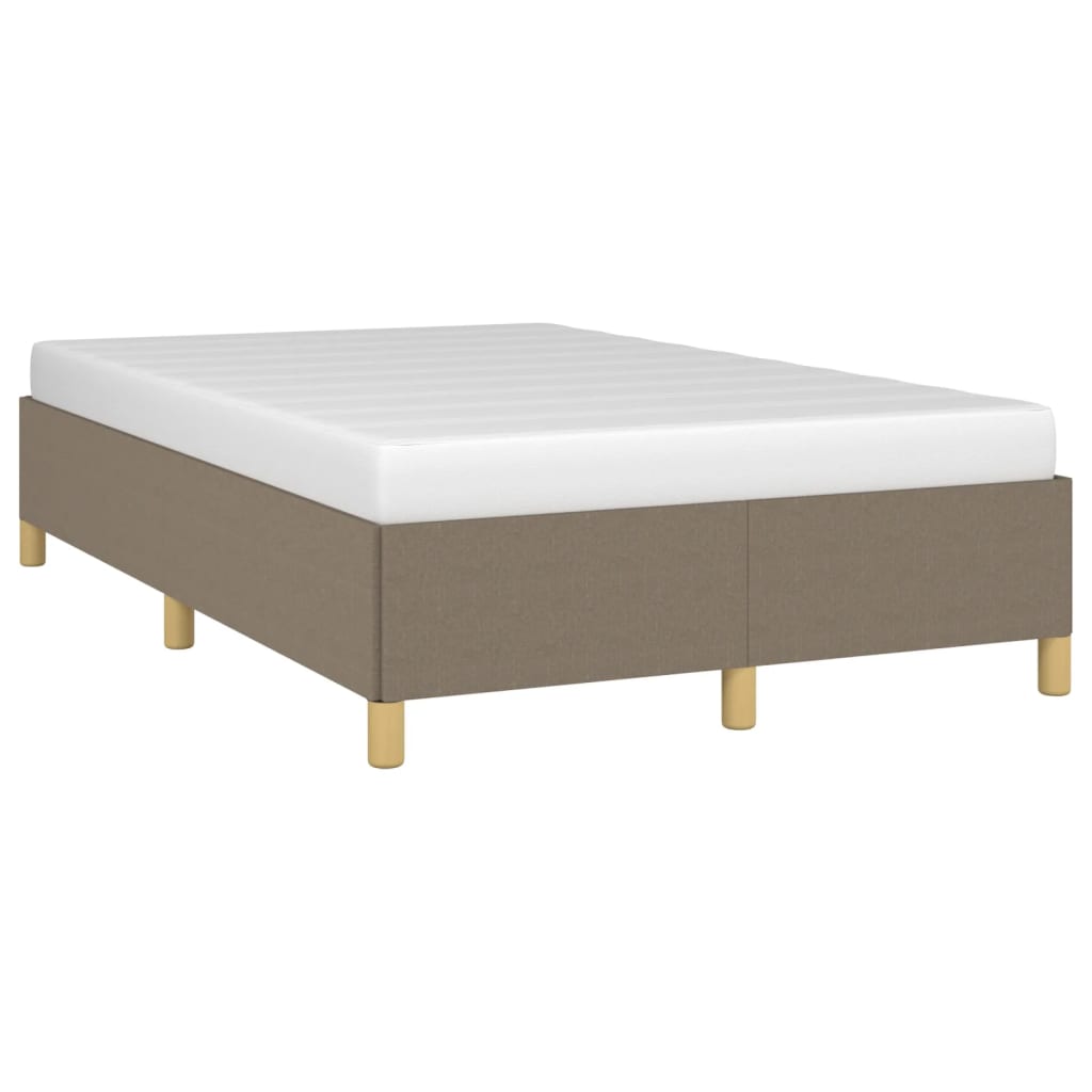 vidaXL Estructura de cama sin colchón tela gris taupe 120x200 cm