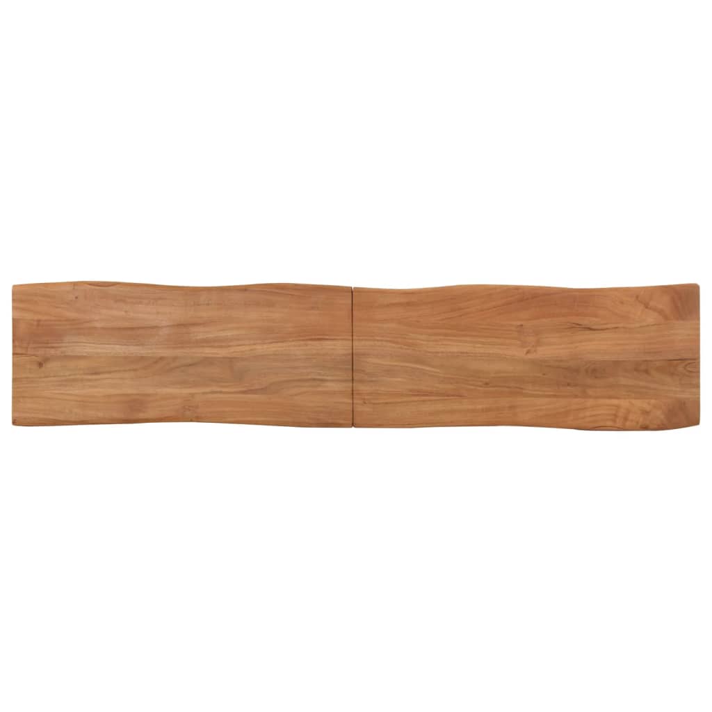 vidaXL Banco de madera maciza de acacia y acero 160 cm