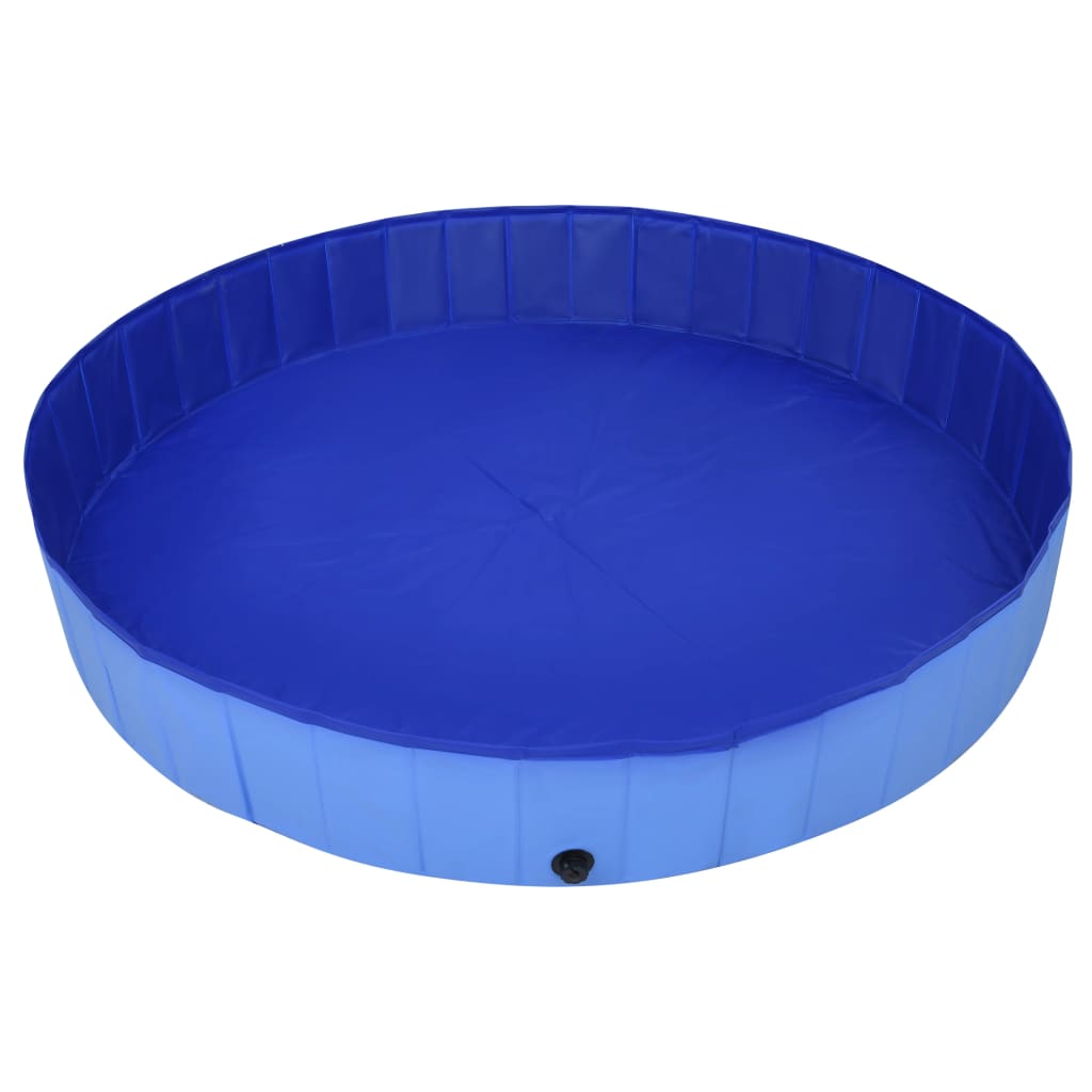 vidaXL Piscina para perros plegable PVC azul 200x30 cm